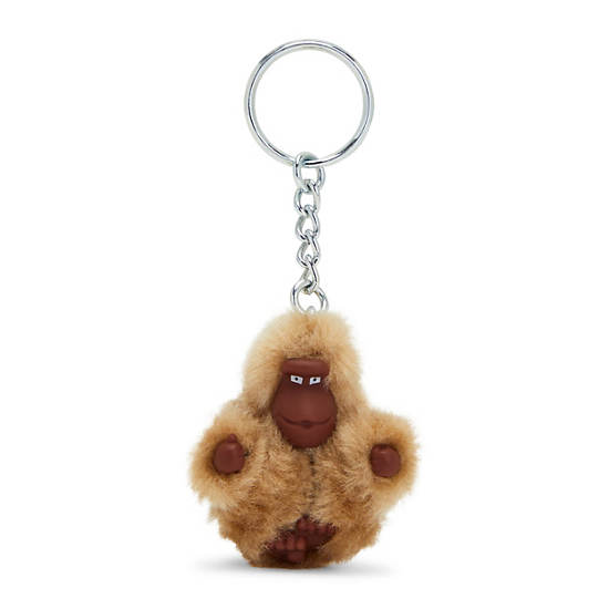 Kipling Sven Extra Small Iconic Monkey Keychain Accessories Caramel Beige | CA 1974MQ